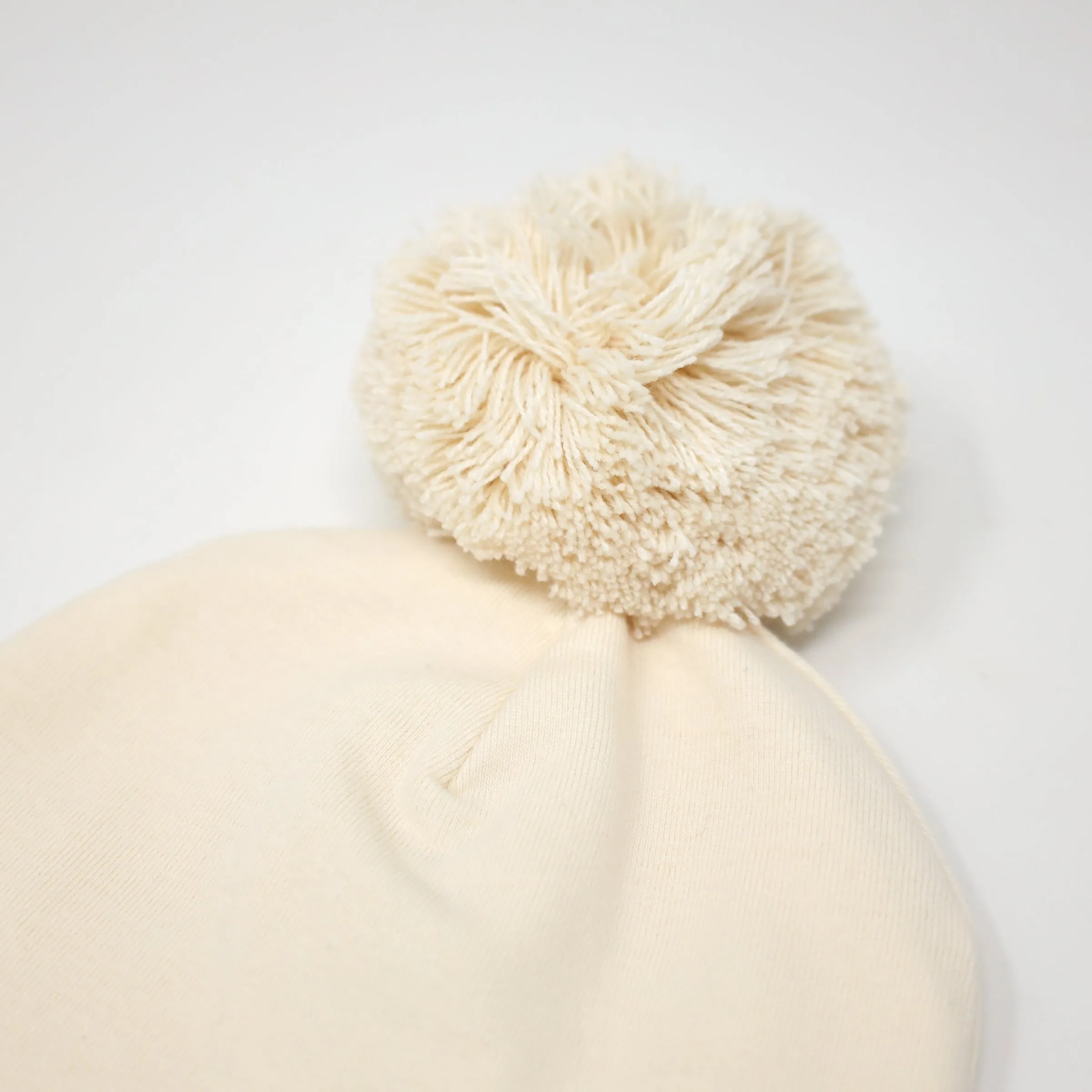 oh baby! Vanilla Yarn Pom Hat - Vanilla