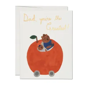 Orange Car Father's Day Notecard