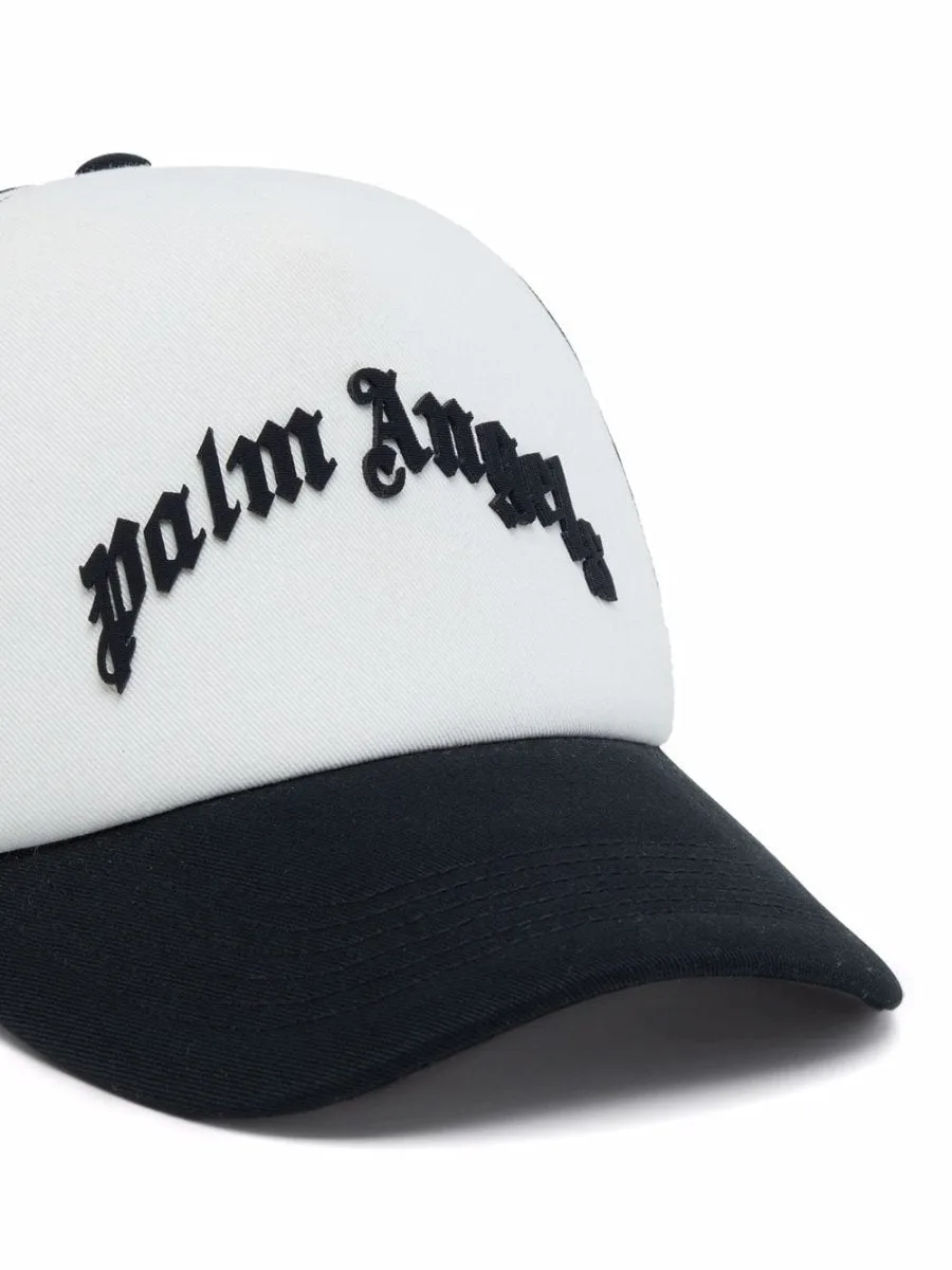 Palm Angels Visor Hat with Frontal Logo Black