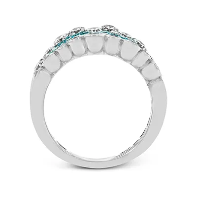 Paraiba Tourmaline Ring In 18k Gold With Diamonds