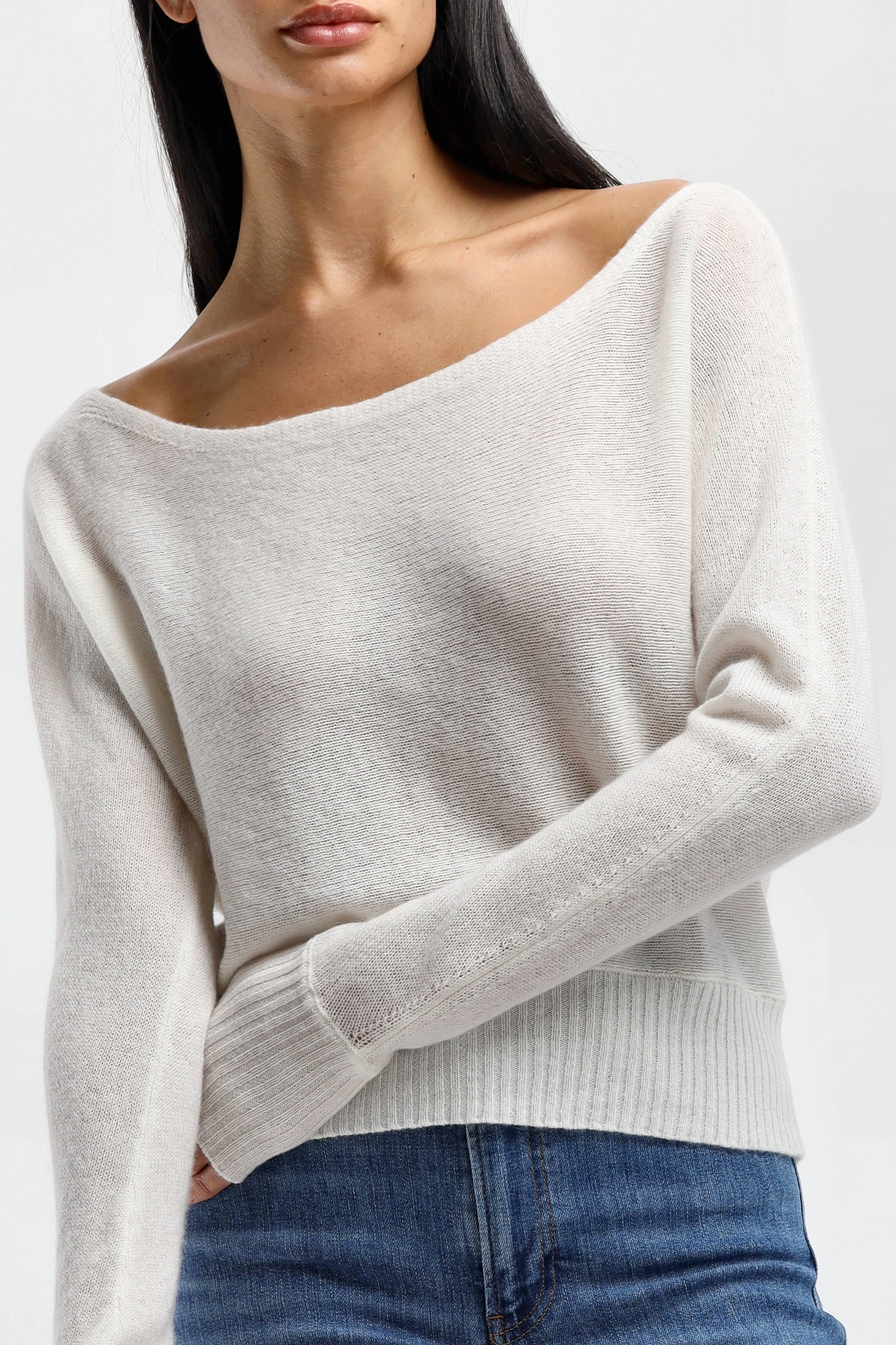 Pullover Stephane in Angel White