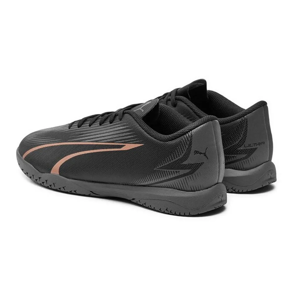 Puma Ultra Play Jnr IT Indoor Football Shoes (Black/Copper Rose)