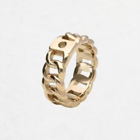 Qudo Interchangeable Gold Liberi Ring