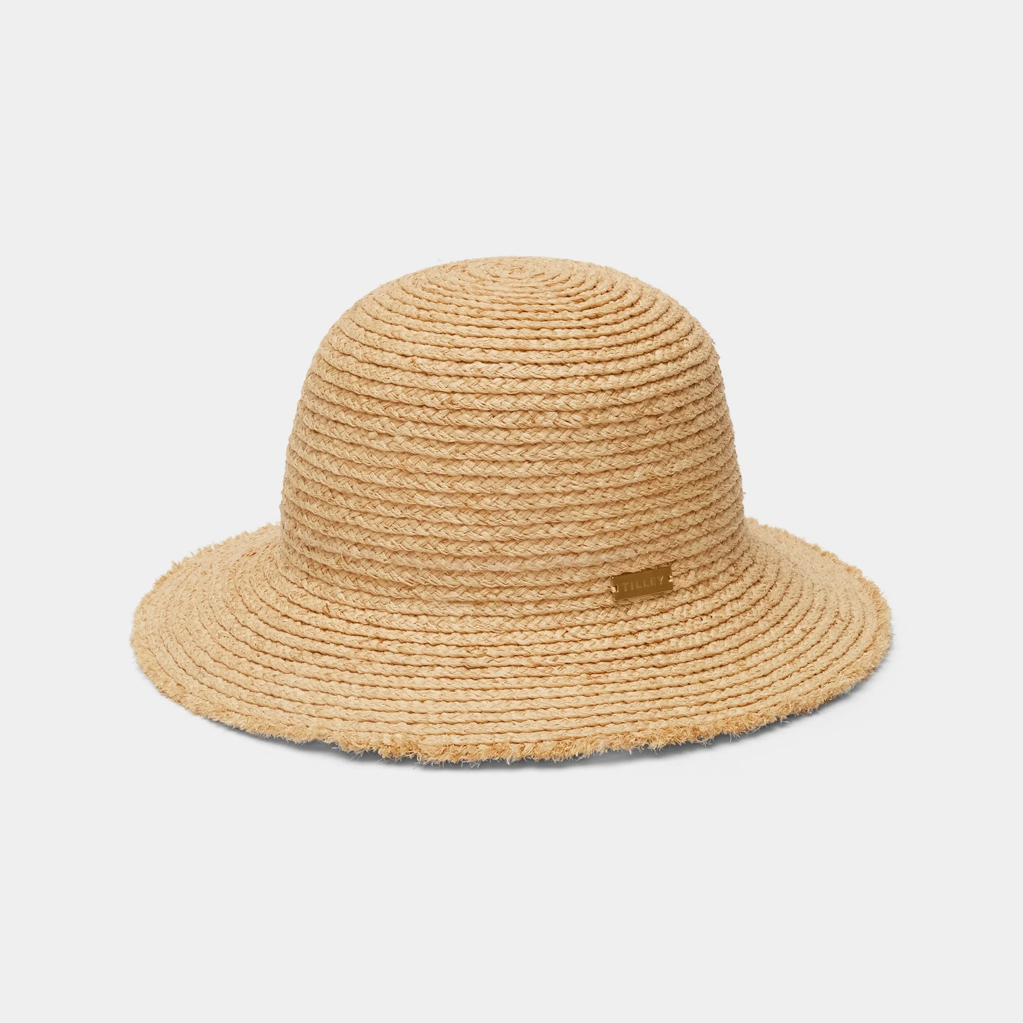 Raffia Frayed Edge Hat