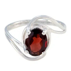 Riyo Cute Gemstones Garnet 925 Sterling Silver Rings Best Item