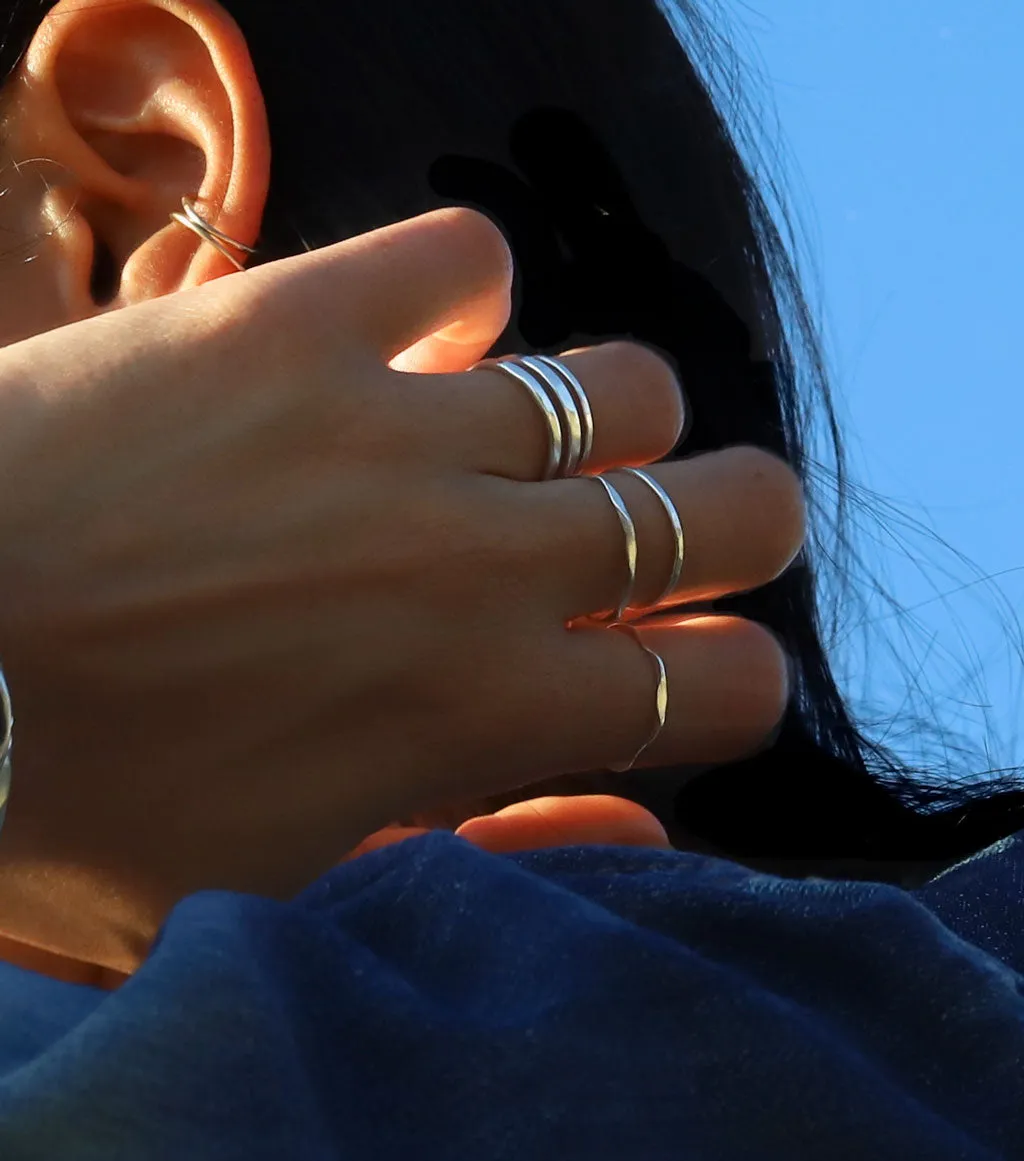 Silver Stacking Rings