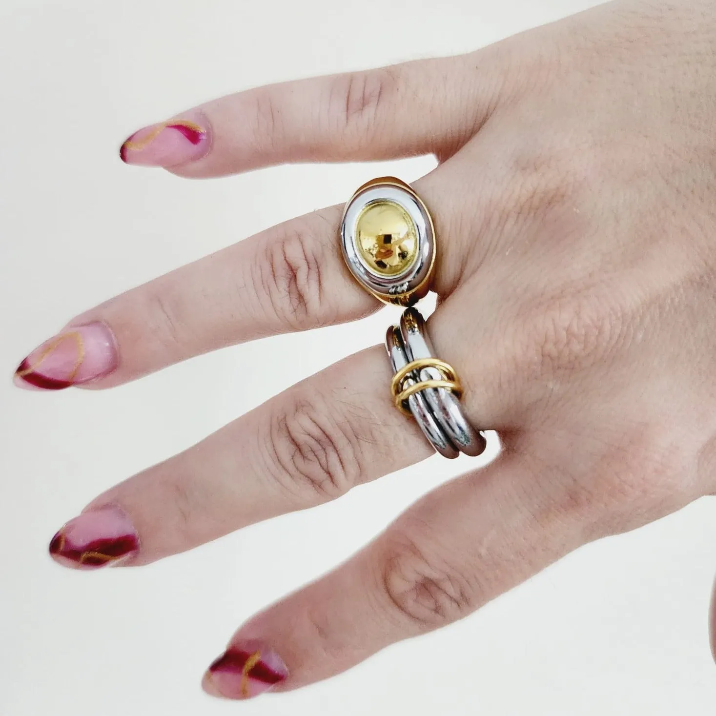 Simone Double Tone Ring