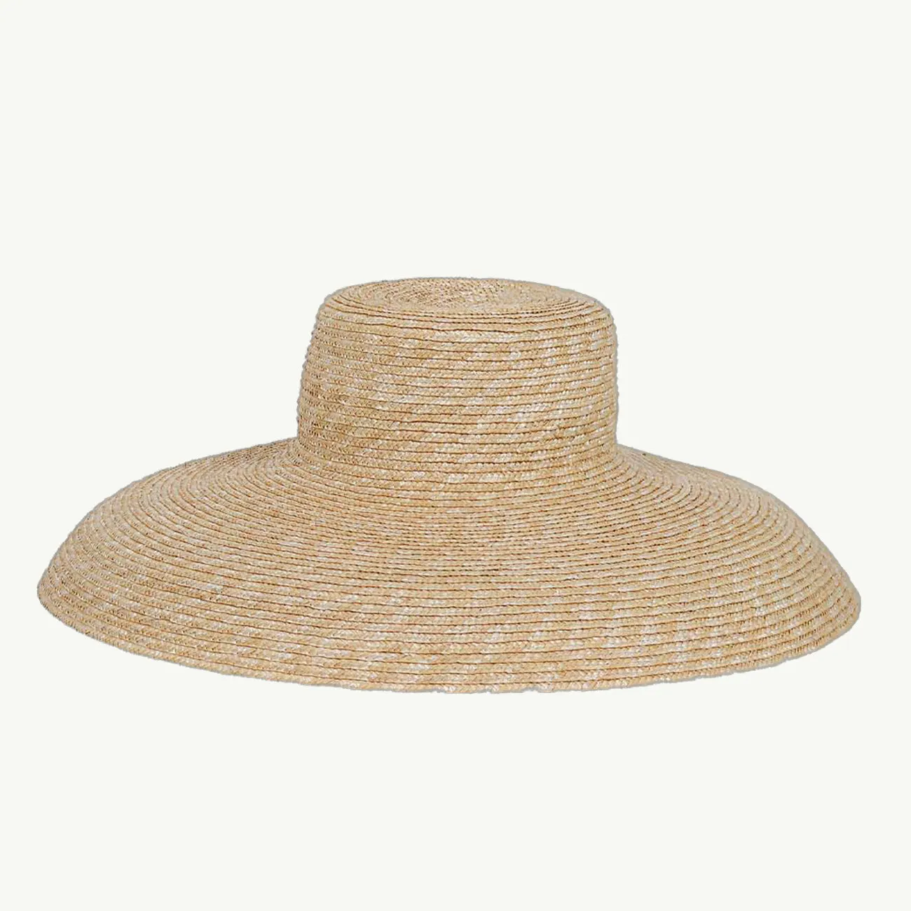 Natural Straw Hat with Sol Protection - English, requiring modifiers.