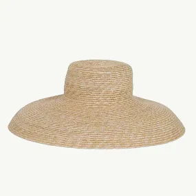 Natural Straw Hat with Sol Protection - English, requiring modifiers.