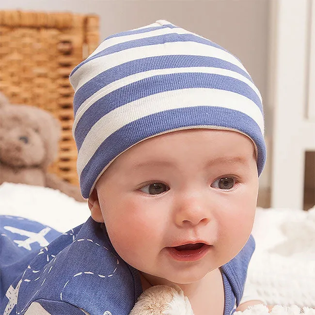 Tesa Babe Baby Blue Stripe Cotton Hat