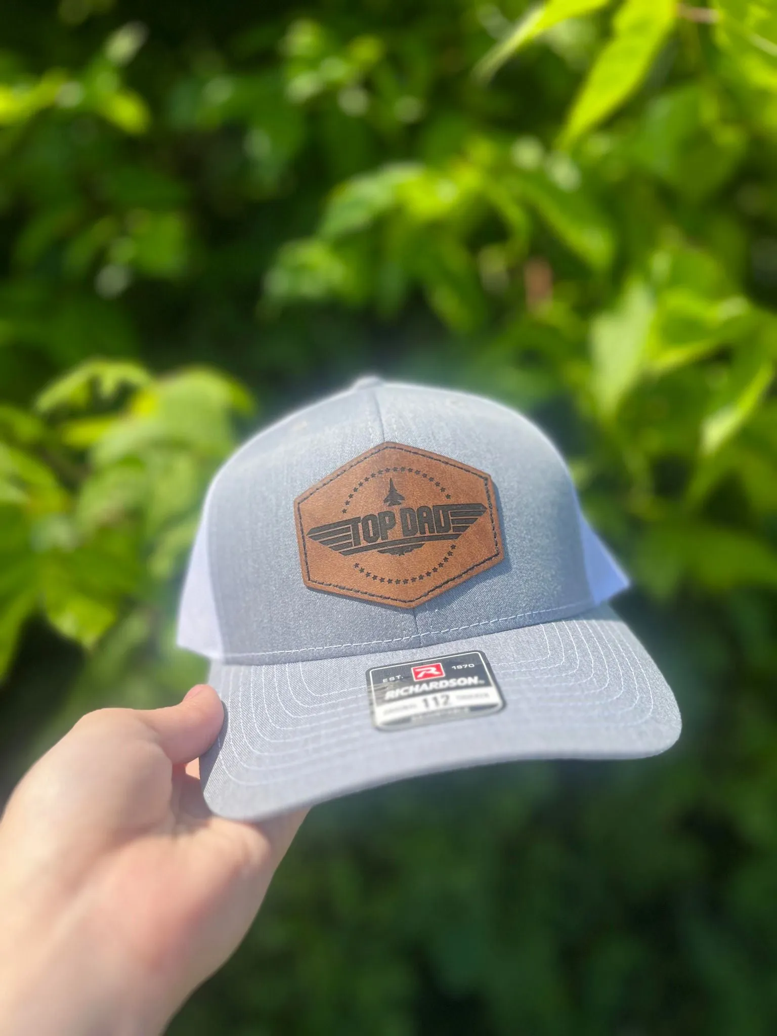 Top Dad Leather Patch Hat