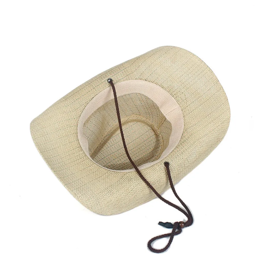 Western Cowboy Hat100% Straw Men Women Cowgirl Summer Hats For Lady Sun Hat Sombrero Hombre Beach Cowgirl Jazz