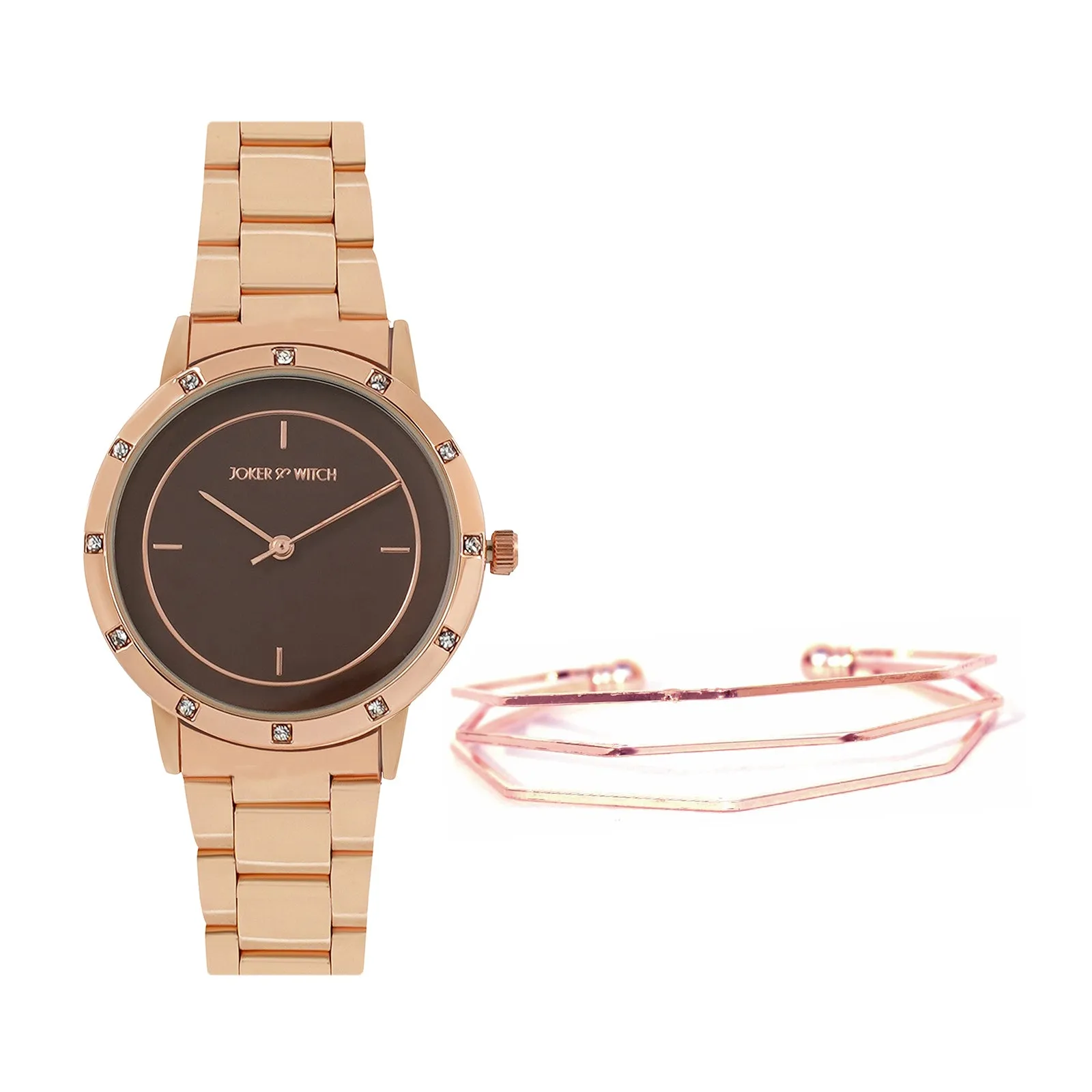 Wildflower Rosegold Watch Bracelet Stack