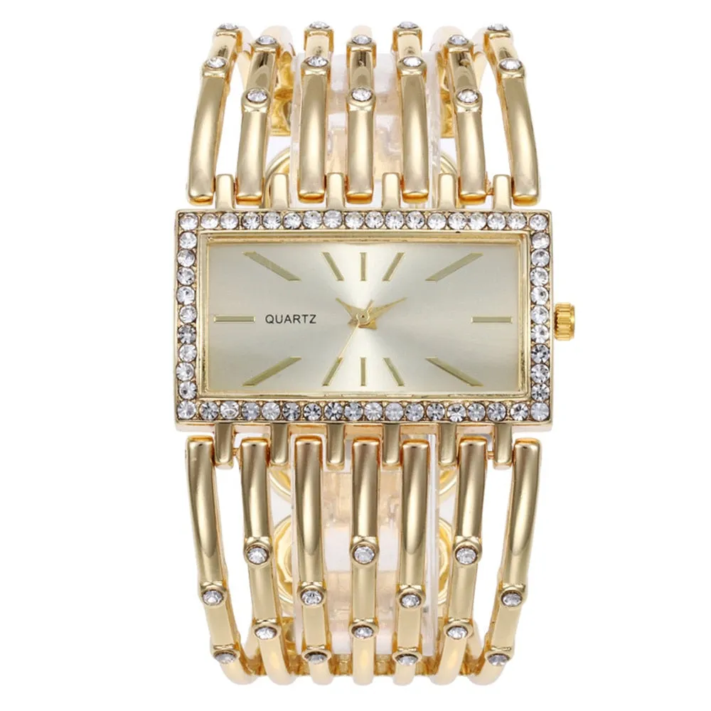 Women's Diamond Rectangle Watches