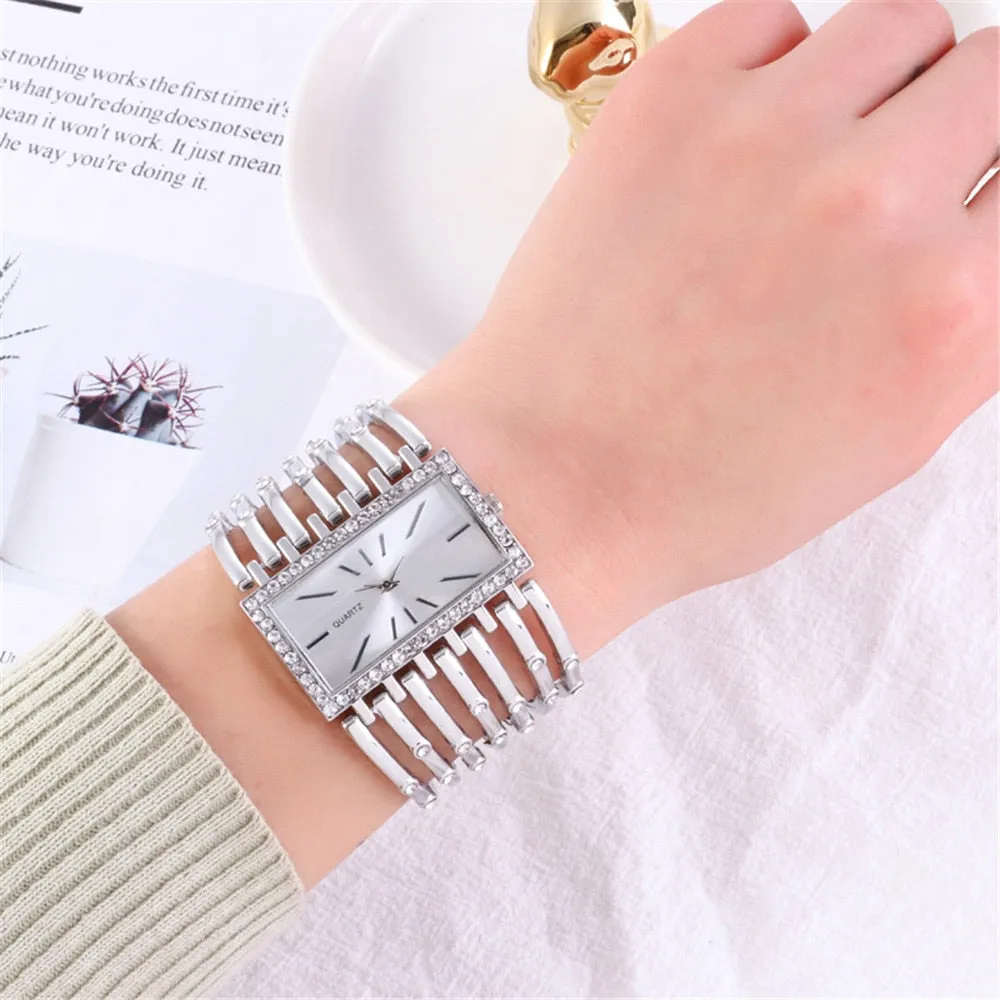 Women's Diamond Rectangle Watches