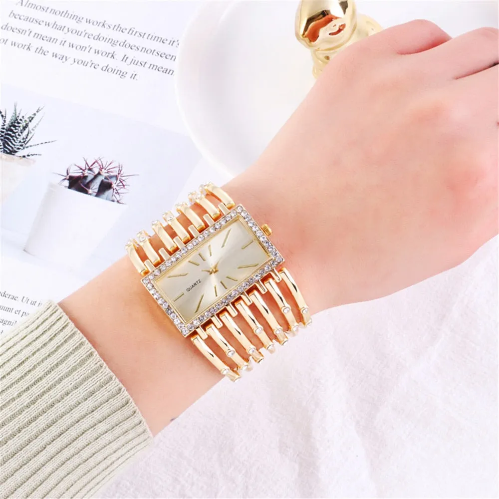 Women's Diamond Rectangle Watches