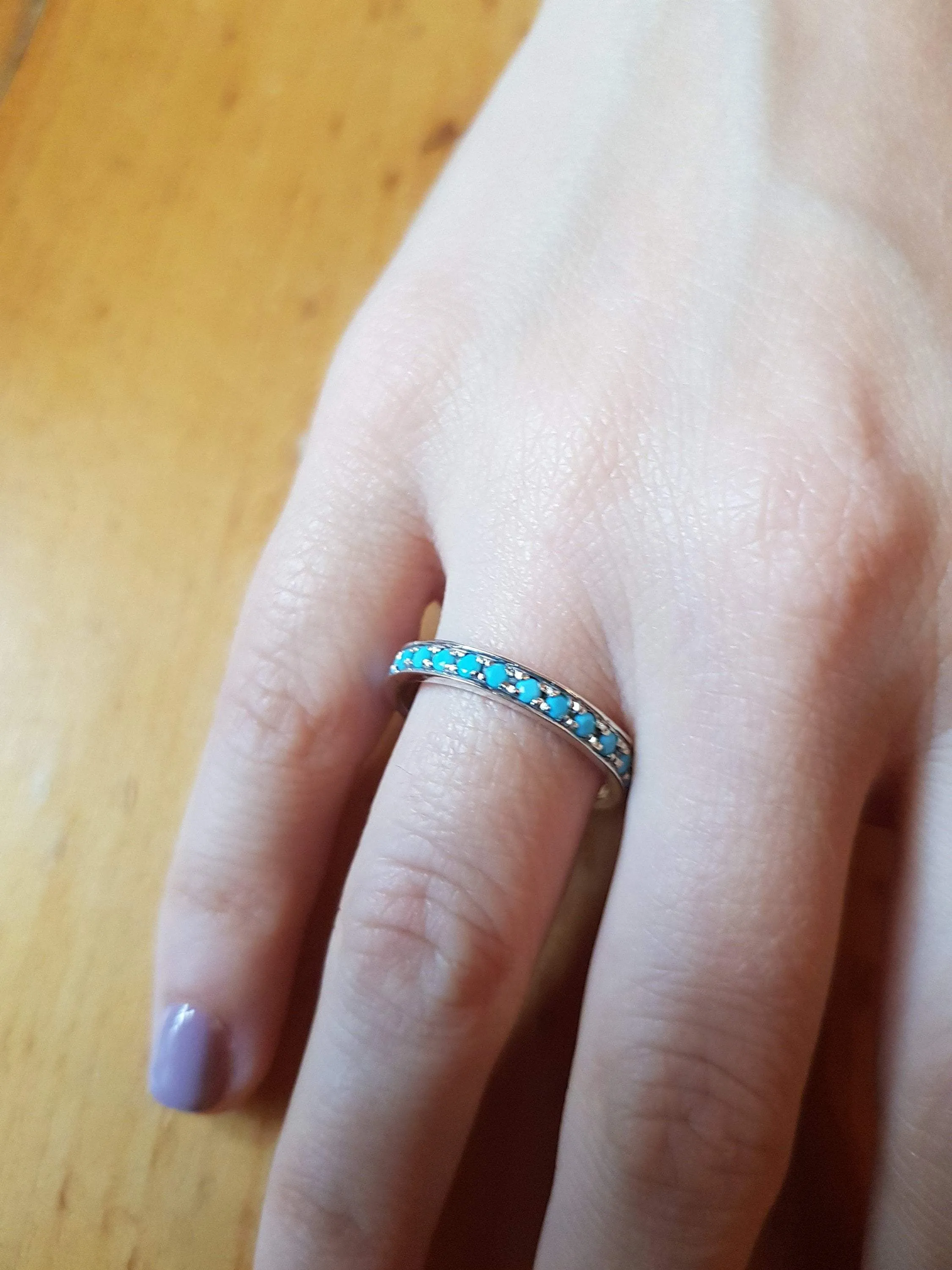 womens rings, rings for women, stacking ring, blue opals ring, delicate jewelry, sterling band ring for woman