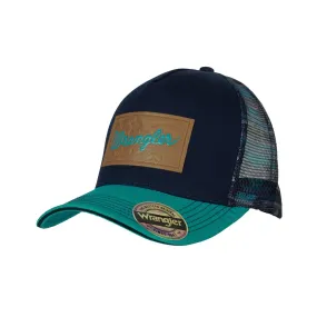 Wrangler Pheobe Ponytail Trucker Cap | Navy/Pink